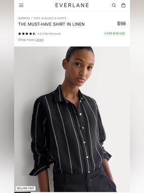 Everlane The Must Have Shirt In Linen